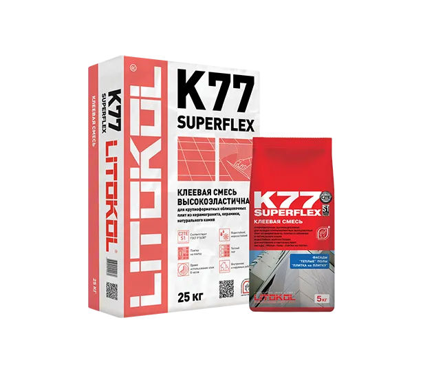 SuperFlex K77 belyy-kleyevaya smes' (25 kg)#1