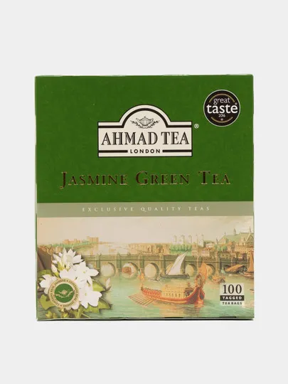 Чай зеленый Ahmad Tea Jasmine Green tea в пакетиках 2*100#1