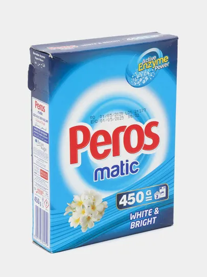 Стиральный порошок Peros Matic White & bright, 450 г#1