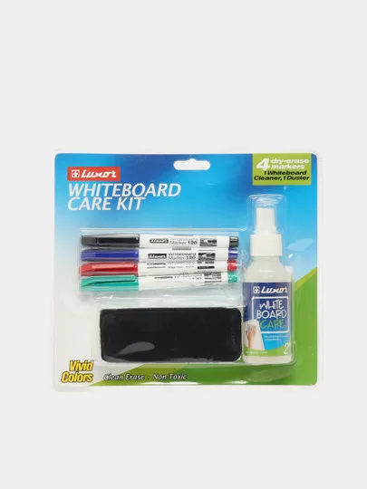 Набор для белой доски Luxor Whiteboard Care Kit, 6 предметов#1