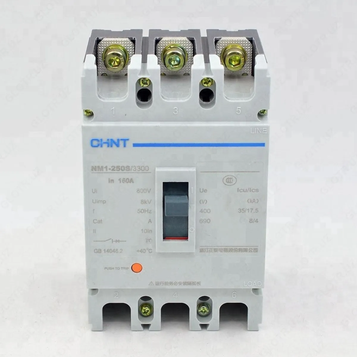 Автоматический выключатель CHINT NM1-250S/3Р 25кА 160A#1
