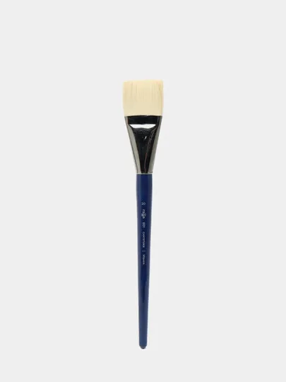 Кисть художественная Гамма "Манеж" №20, синтетика упругая, плоская длинная ручка#1