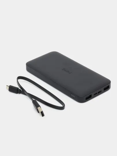 Портативное зарядное устройство Redmi 10000 мА/ч, USB, Black#1