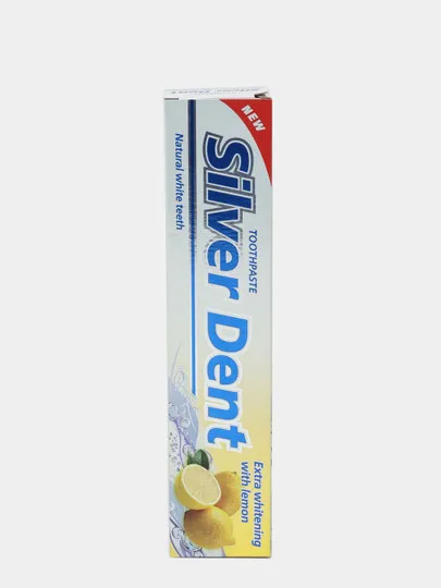 Зубная паста Silver Dent Экстра отбеливание с лимоном, 100гр#1