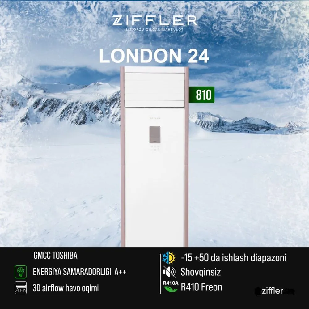 Кондиционер Ziffler London 24 Inverter#1