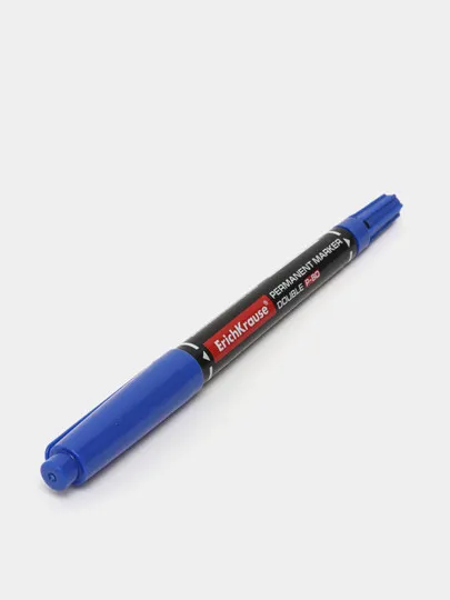 Двухсторонний перманентный маркер ErichKrause Double P-80, цвет чернил синий#1