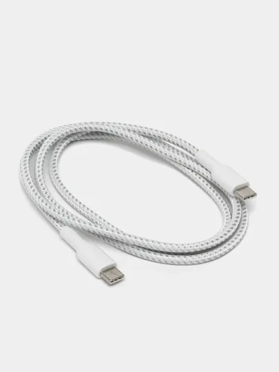 Кабель Belkin USB-С - USB-С, BRAIDED, 1m, white#1