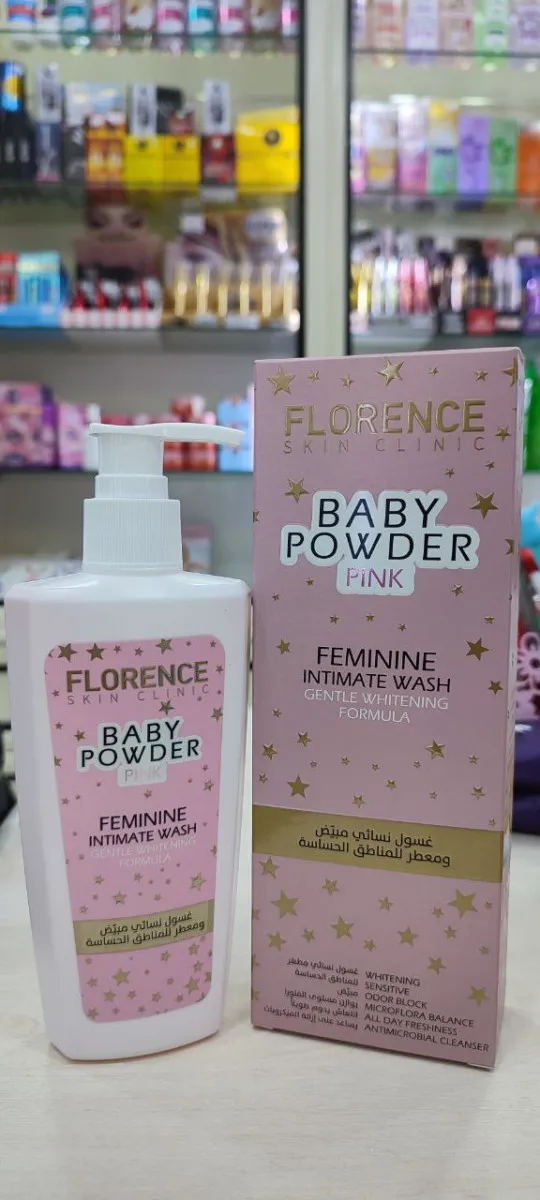 Ayollar uchun intim joylarni yuvish vositasi Florence Baby Powder Pink#1