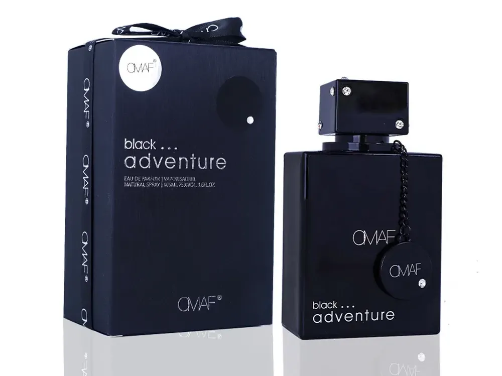 Erkaklar uchun parfyum suvi, Omaf,  Black Adventure, 100 ml#1