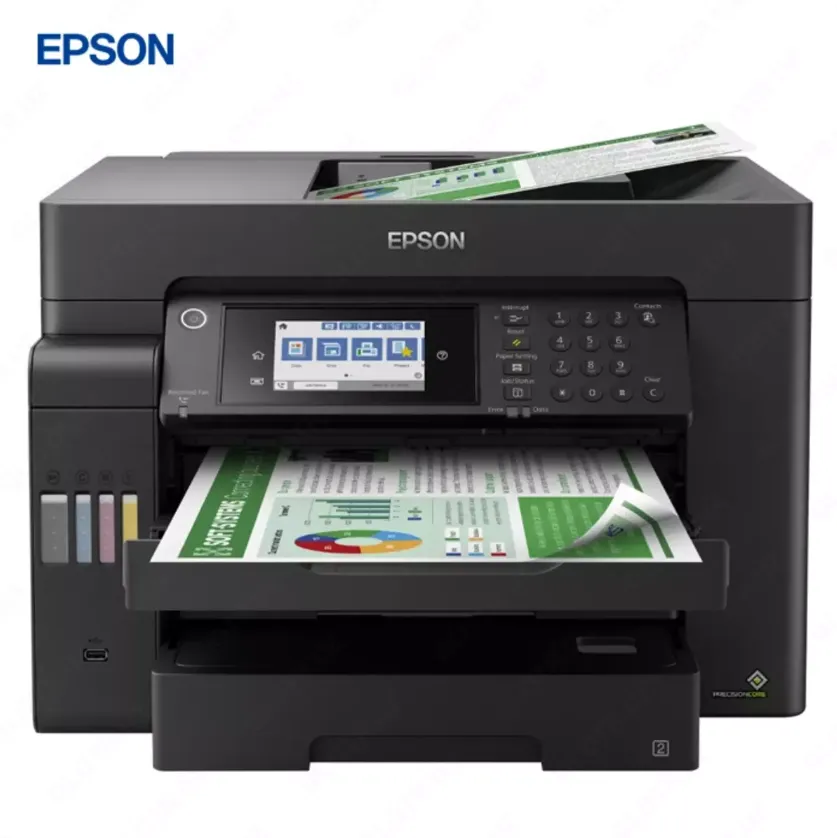 Струйный принтер Epson L15160, цветная, A4, 32 стр/мин (цветн. А4), Ethernet (RJ-45), USB, Wi-Fi, черный#1