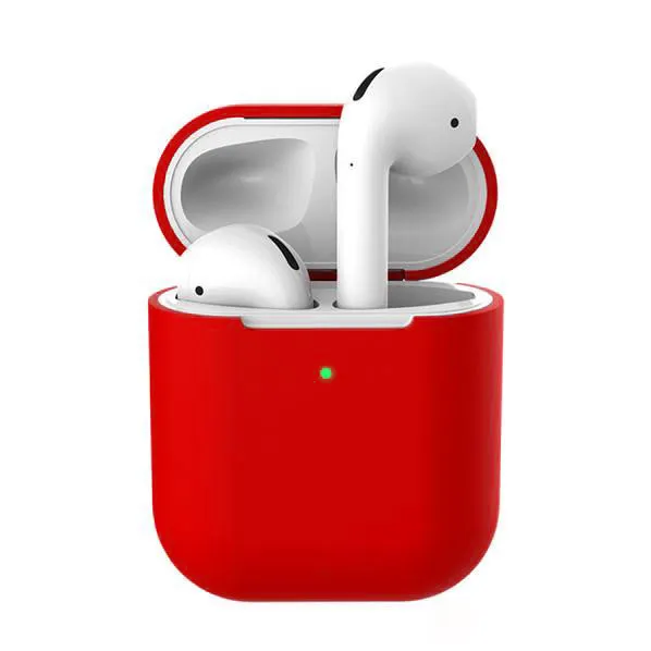 Силиконовый чехол для Apple Airpods Red#1