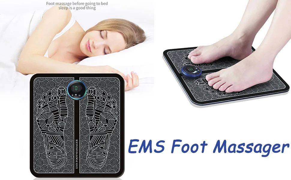 Тренажёр-миостимулятор EMS Foot Massager, для мышц ног и стоп#1