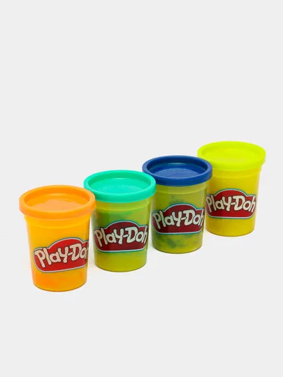 Набор пластилина Play-Doh из 4 баночек (B5517) Фиолет-Оранж-Голуб-Желт#1