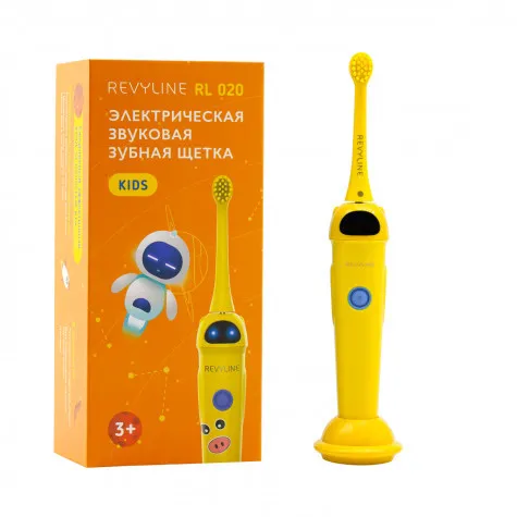 Звуковая зубная щётка Revyline RL 020 Kids, Yellow#1