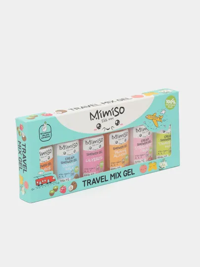 Подарочный набор MIMISO Travel Mix Gel 3 крем-геля для душа+3 геля для душа по 50мл#1