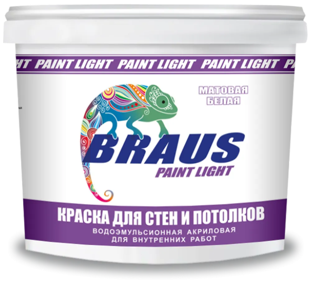 Краска для стен и потолков "braus-light" (для внутренних работ)#1