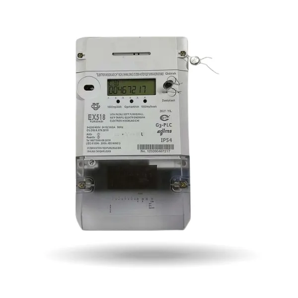 Счетчик электроэнергии 3-фазный | EX518 | 380V 5A | PLC-модем#1