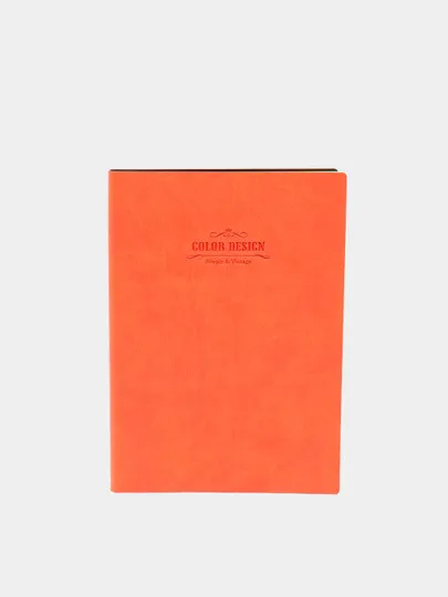 Книжка записная Deli 3183, 112 листов, А5ф, оранжевая#1