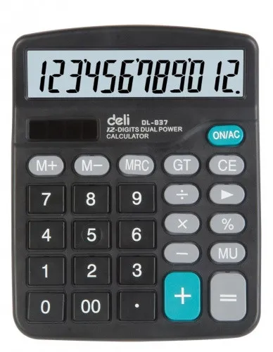 Калькулятор 12 разрядов 837 Deli#1