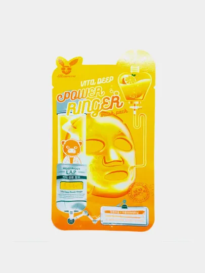 Тканевая маска с витаминным комплексом Elizavecca Vita Deep Power Ringer Mask Pack, 1 шт#1