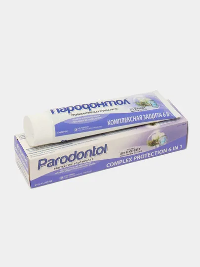 Зубная паста "Пародонтол" комплексная защита 6 в 1 124 гр#1
