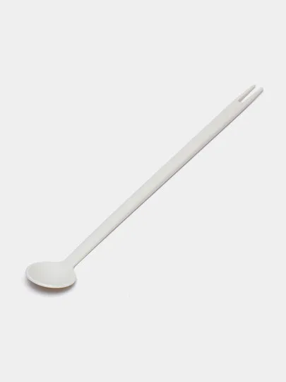 Двухсторонняя вилка и ложка с длинной ручкой в японском стиле#1