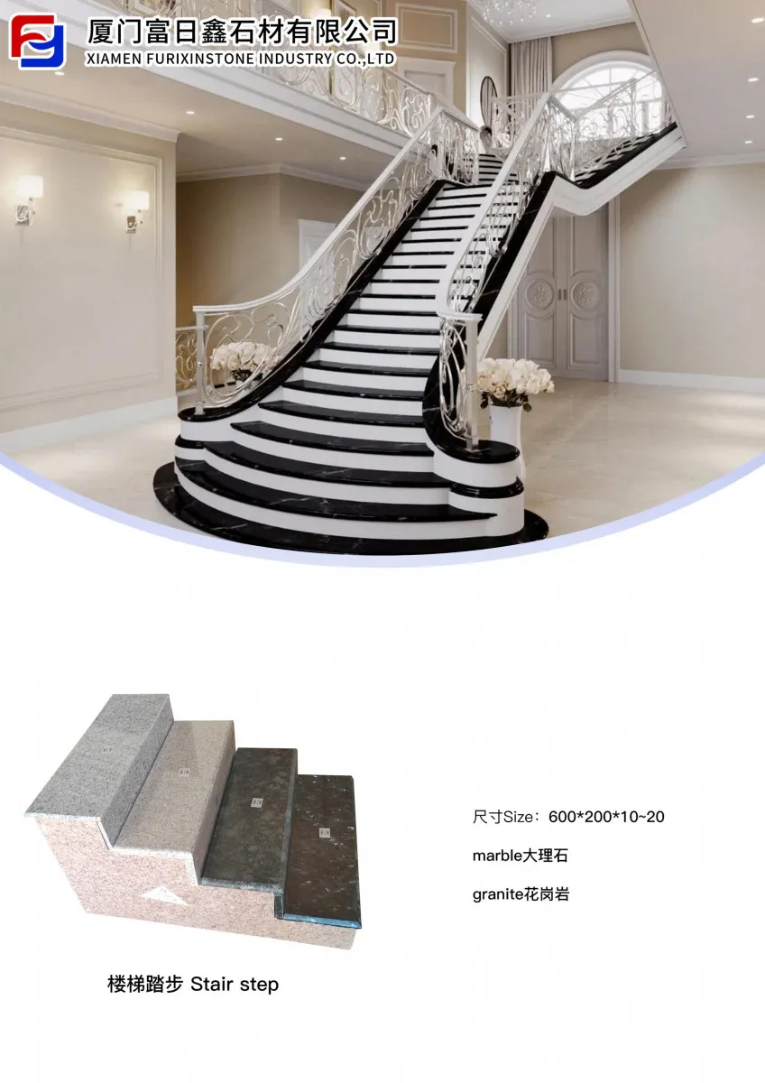Мраморные и гранитные  ступени для лестниц  с окантовкой#1