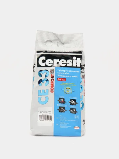 Затирка для швов Ceresit CE33 2 кг, 04 Серебристо-серый#1