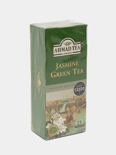 Зеленый чай Ahmad Tea Jasmine Green Tea, 2 г, 25 шт #1