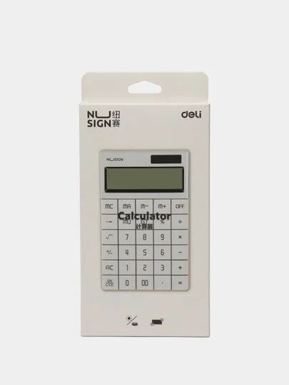 Калькулятор Deli NuSign, 165.3*103.2*14.7 мм, 12 цифр - 2#1