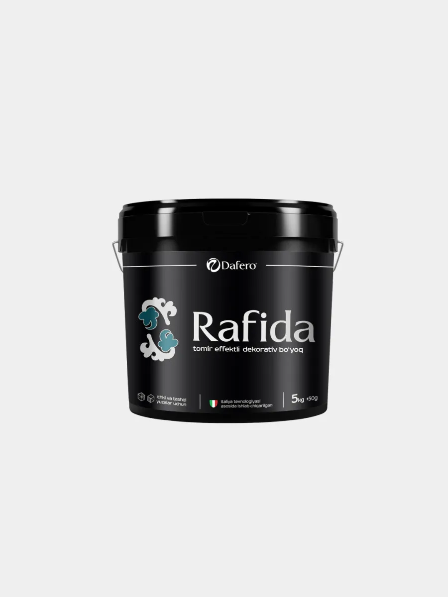 Декоративная краска для внутренних и наружных поверхностей с эффектом прожилок Rafida 5 КГ#1