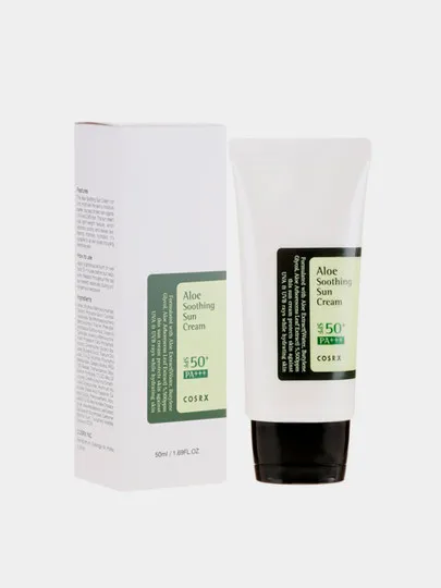 Солнцезащитный крем с соком алоэ вера Cosrx Aloe Soothing Sun Cream SPF50+PA+++, 50 мл#1