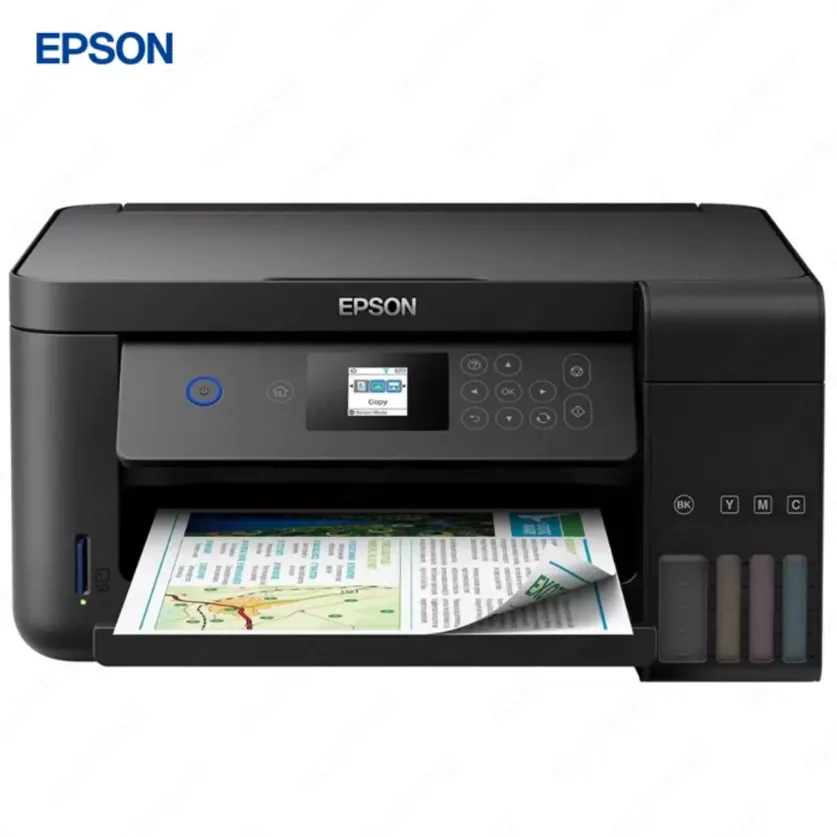 Струйный принтер Epson L4160, цветной, A4, USB, Wi-Fi, черный#1