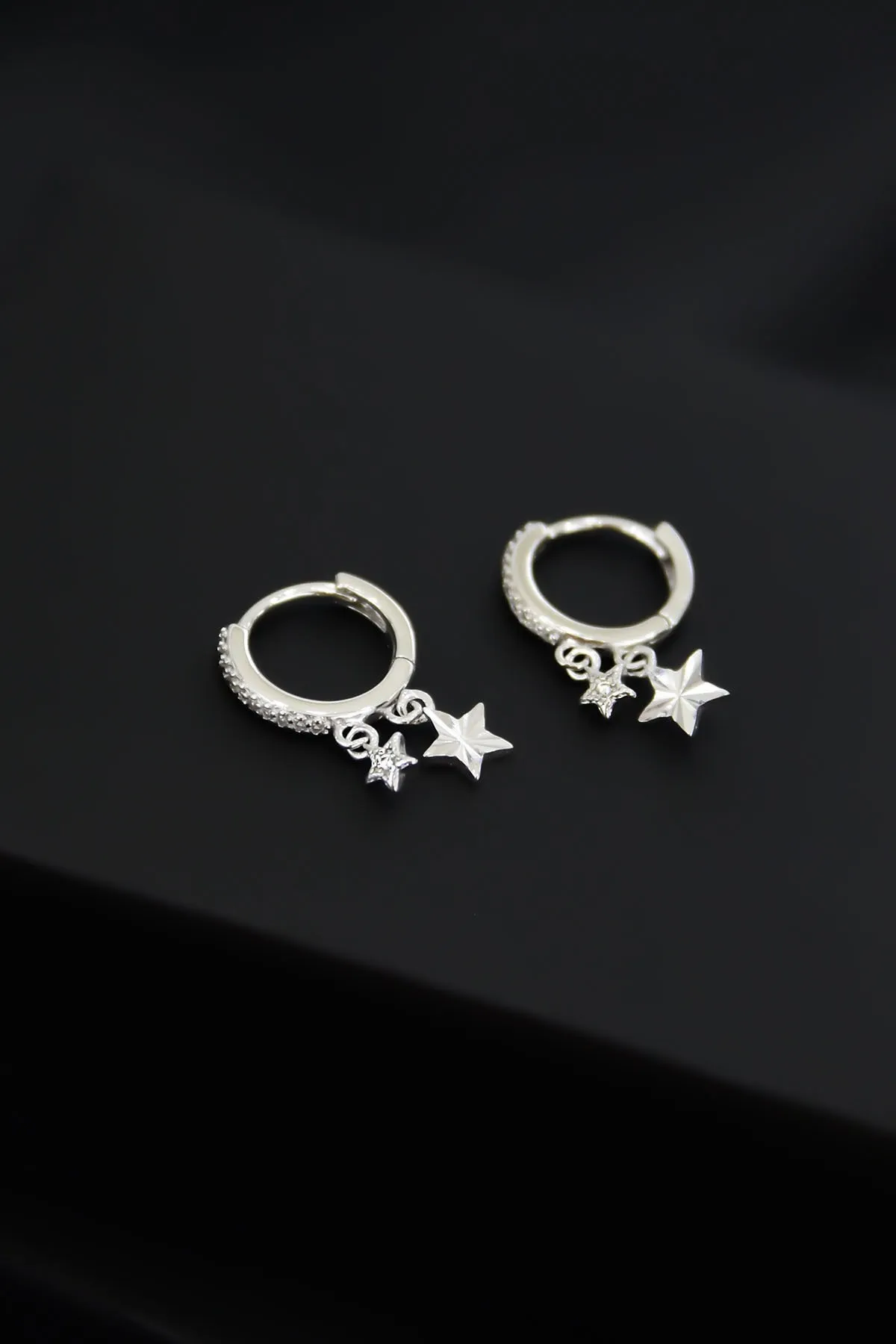 Женские серебряные серьги в форме звезды Larin Silver UVPS301127#1