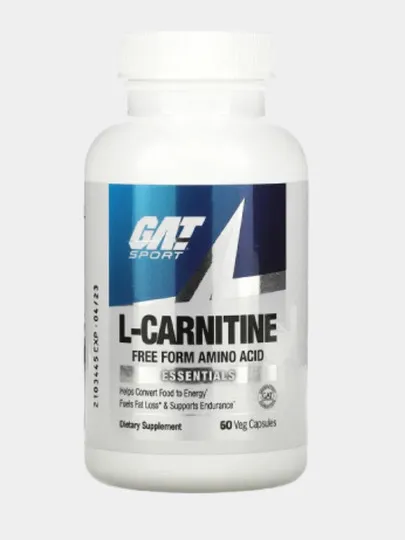 GAT, L-карнитин, 60 растительных капсул#1