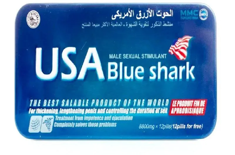 Мужской препарат USA Blue Shark - Голубая акула (12 таблеток)#1