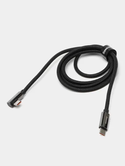 Кабель Baseus Legend Series Elbow Fast Charging Data Cable Type-C to Type-C 100W, 2 м, Black#1