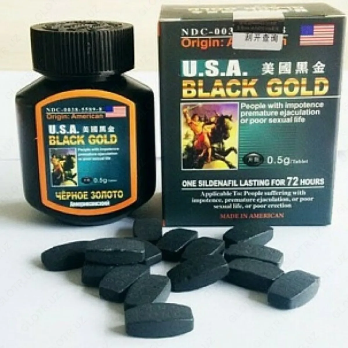 Натуральный БАД для мужчин Американское Черное золото ( USA Black Gold)#1