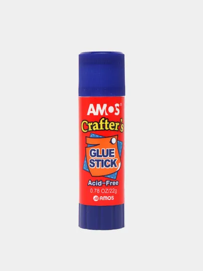Клей-стик Amos Crafter Blue, 22 гр#1