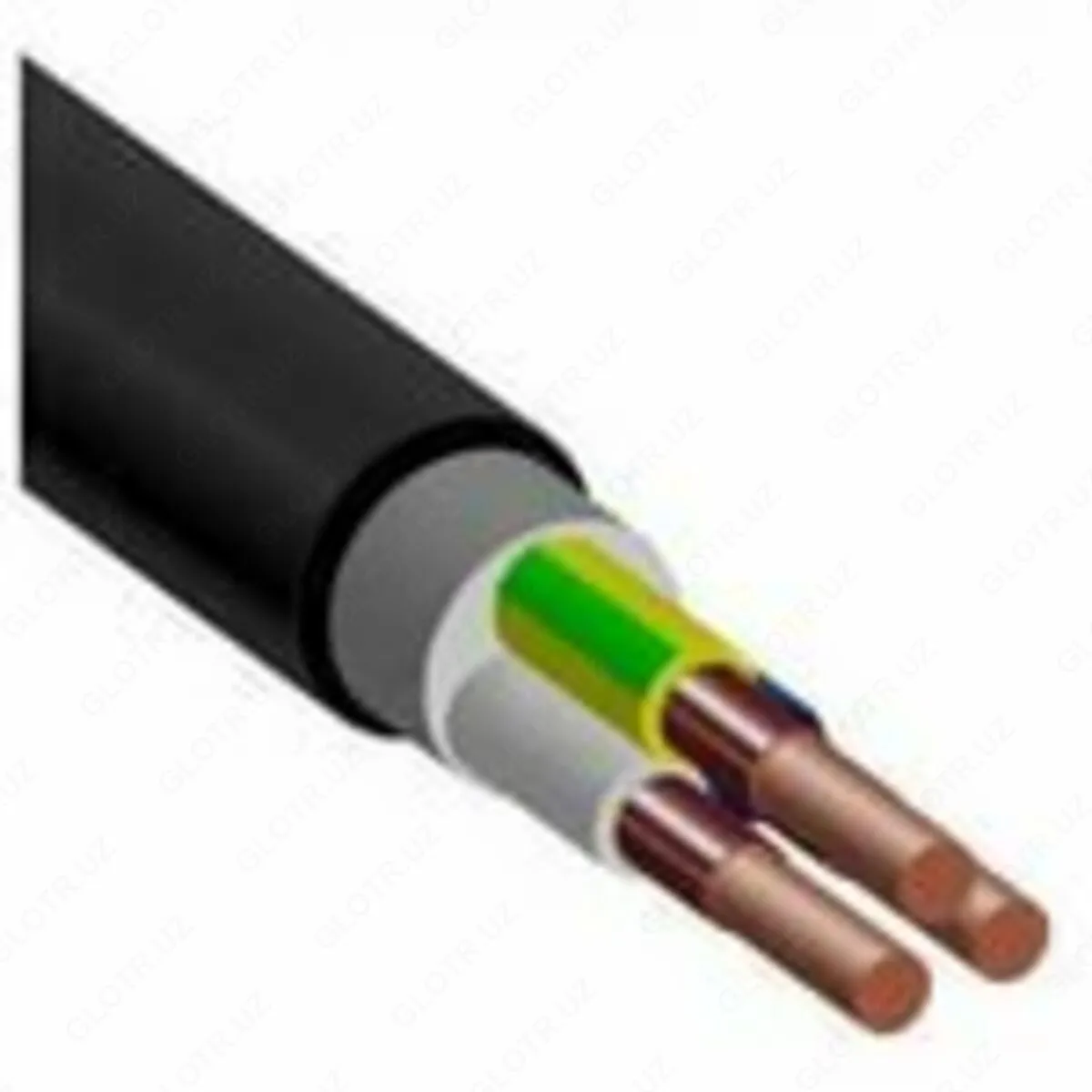 Alyuminiy yadroli kabellar AVVGng 3x6 (ozh)-1#1