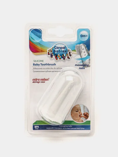 Силиконовая зубная щетка Canpol babies, для массажа десен#1
