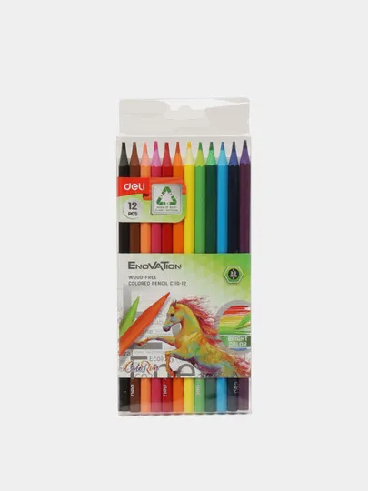Цветные карандаши Deli C110-12, 12 цветов#1