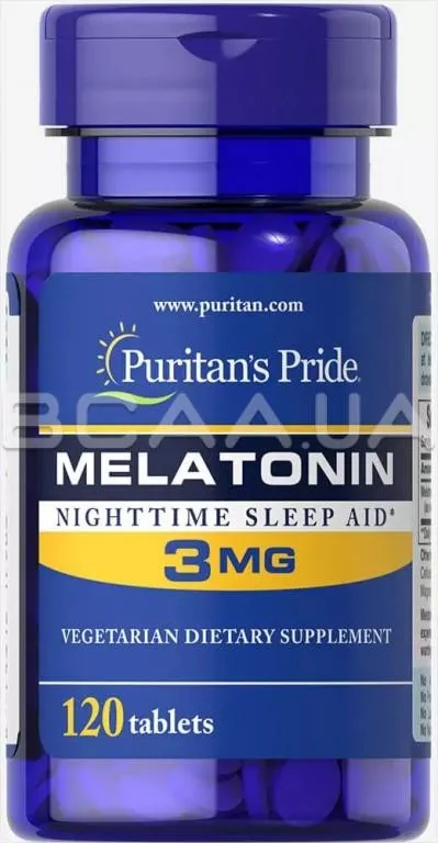Melatonin 3 mg 120 Tabletkalar Puritanning mag'rurligi#1