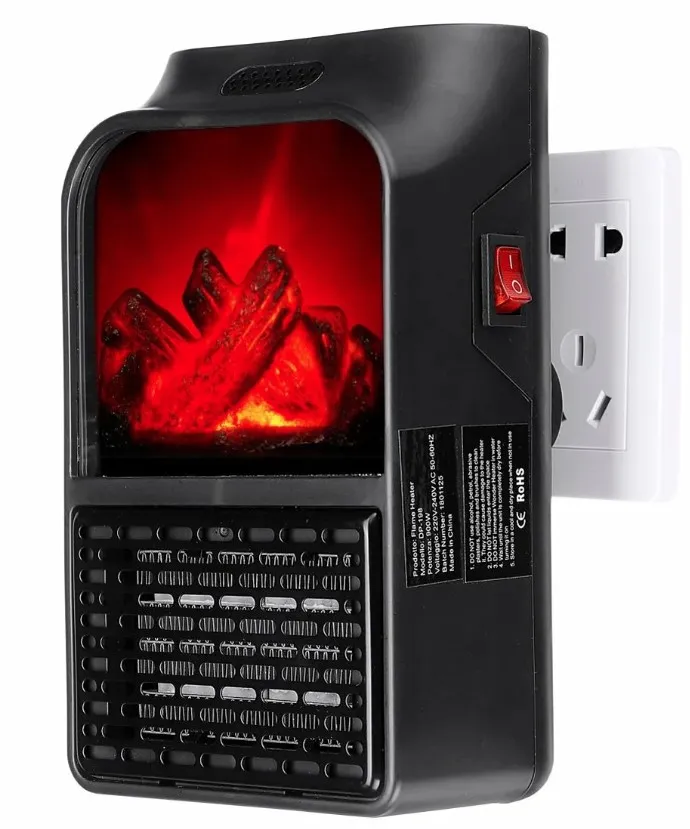 Мини обогреватель с камином Flame handy heater (900 Ватт)#1