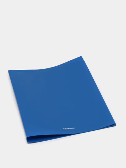 Папка-скоросшиватель пластиковая ErichKrause Classic, с пружинным механизмом, A4, синий#1