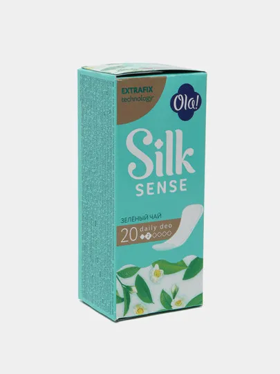 Прокладки Ola! Silk Sense Daily Deo Зеленый чай, 2 капли, 20 шт#1
