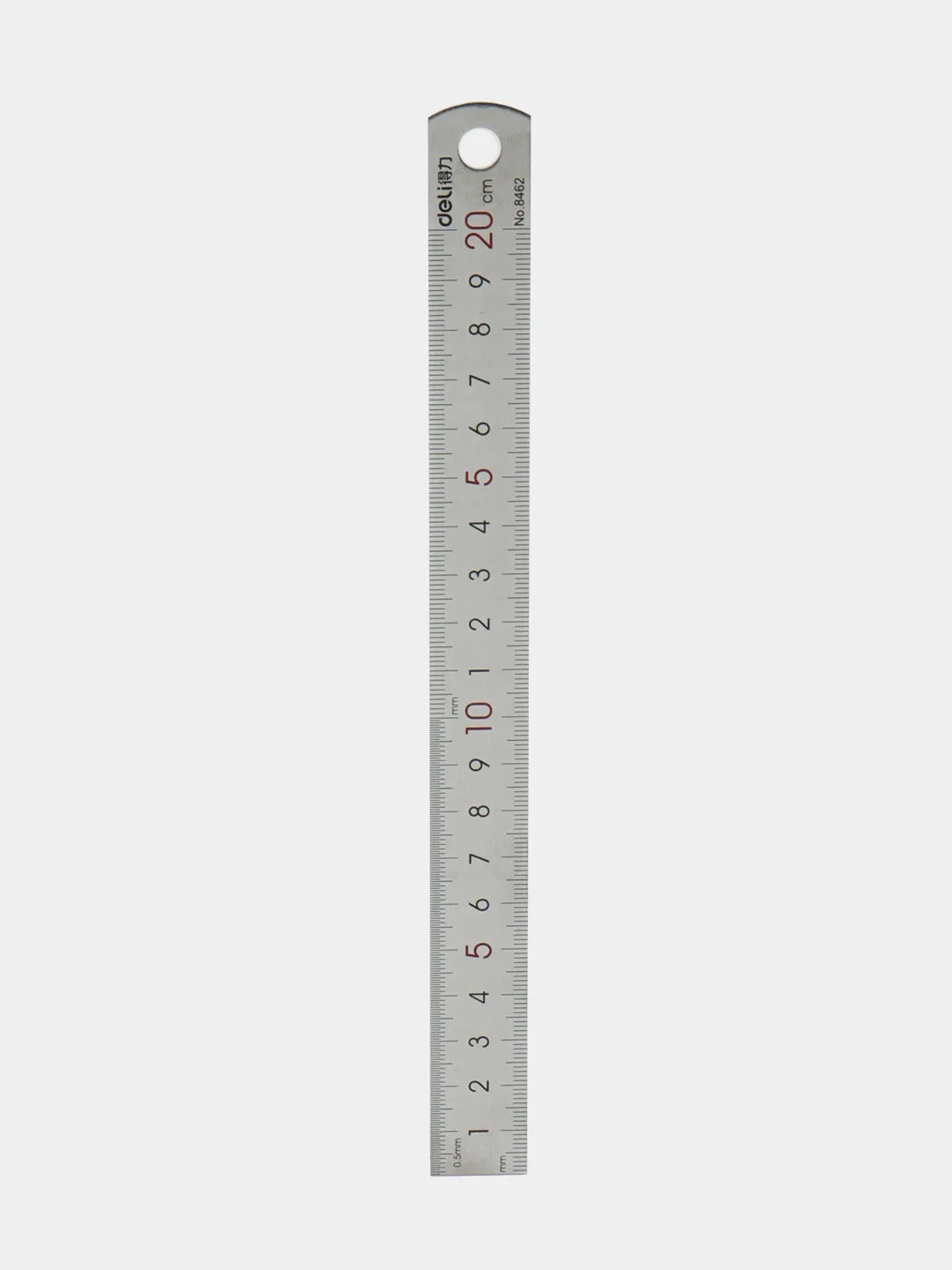 Линейка 20 см металлическая Deli 8462#1
