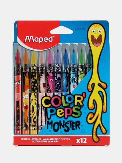 Фломастеры Maped Color'Peps, 12 цветов - 2#1