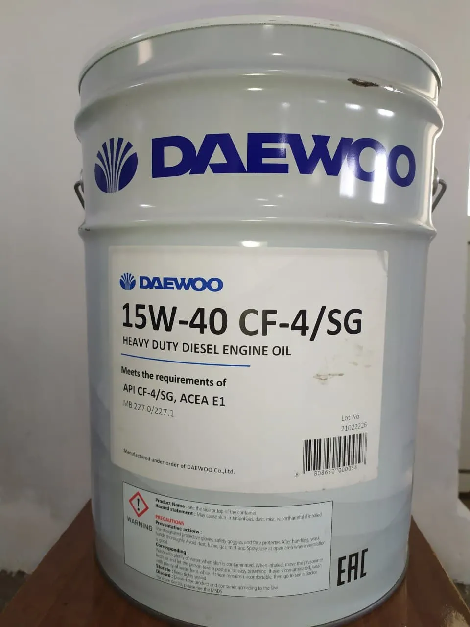 Моторное масло Daewoo 15W-40 CF-4 / SG 20L#1