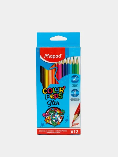 Цветные карандаши Maped Color'Peps, 12 цветов#1